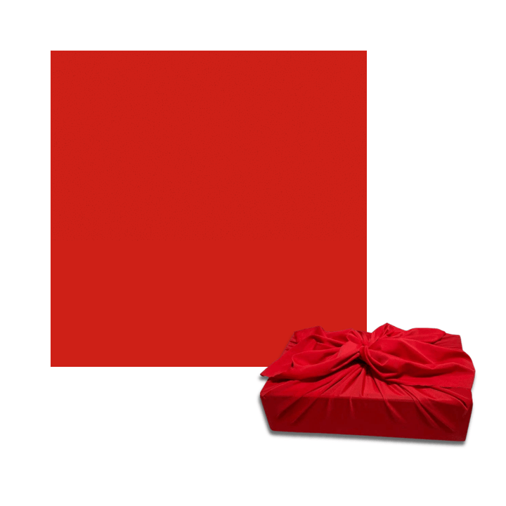 Petit papier cadeau Furoshiki réutilisable | Rouge vif