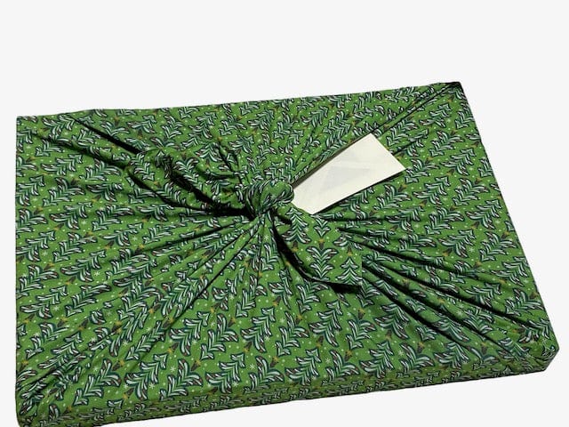 Extra Large Reusable Cloth Furoshiki Gift Wrap | Christmas Trees & Stars