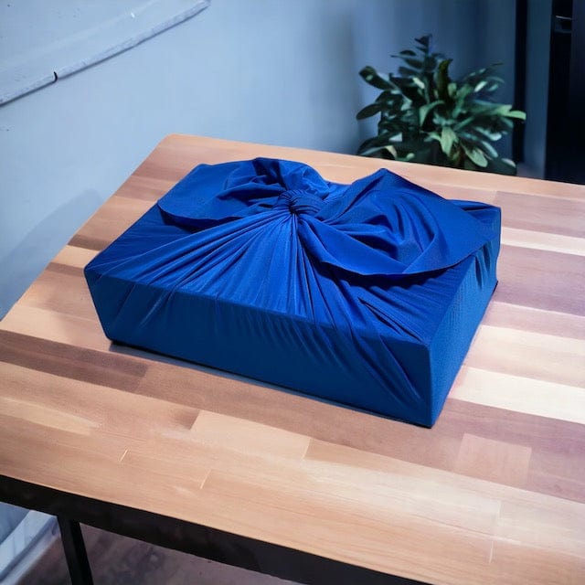Papier cadeau Furoshiki réutilisable extra large | Bleu profond