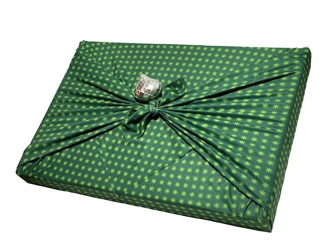 Extra Large Reusable Cloth Furoshiki Gift Wrap | Christmas Trees & Stars