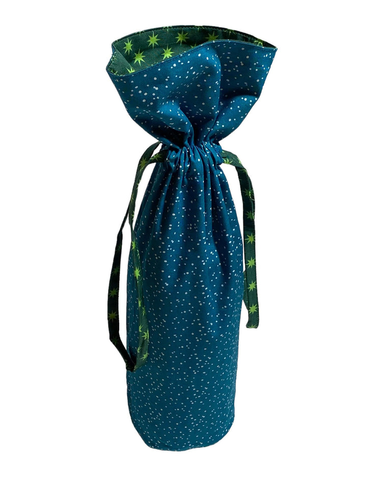 Large Reusable Fabric Wine Gift Bag | Snow & Stars