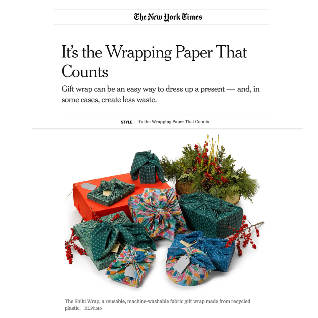 Shiki Wrap featured in the Style section of The New York Times