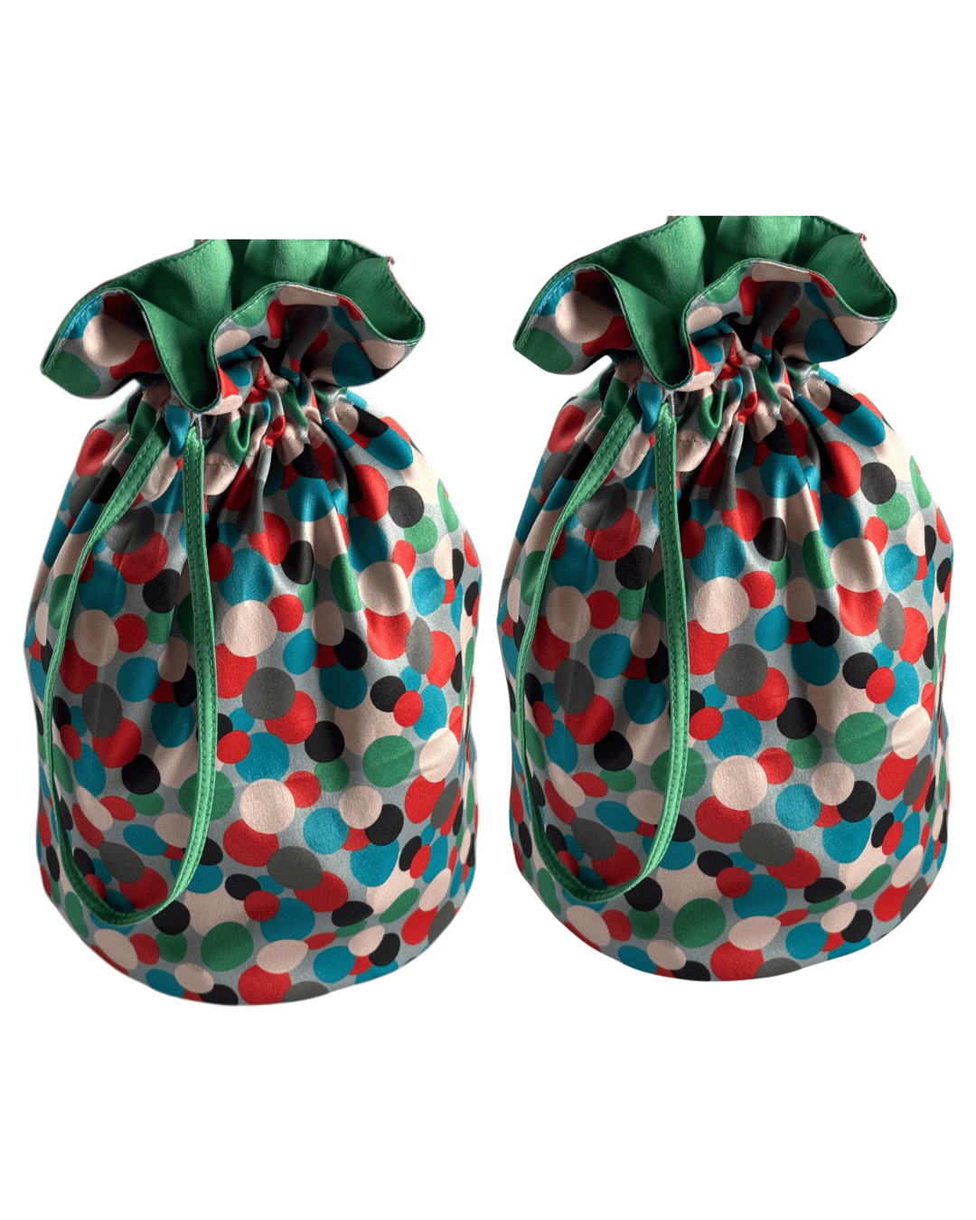 Medium Reusable Fabric Gift Bag | Polka Dots