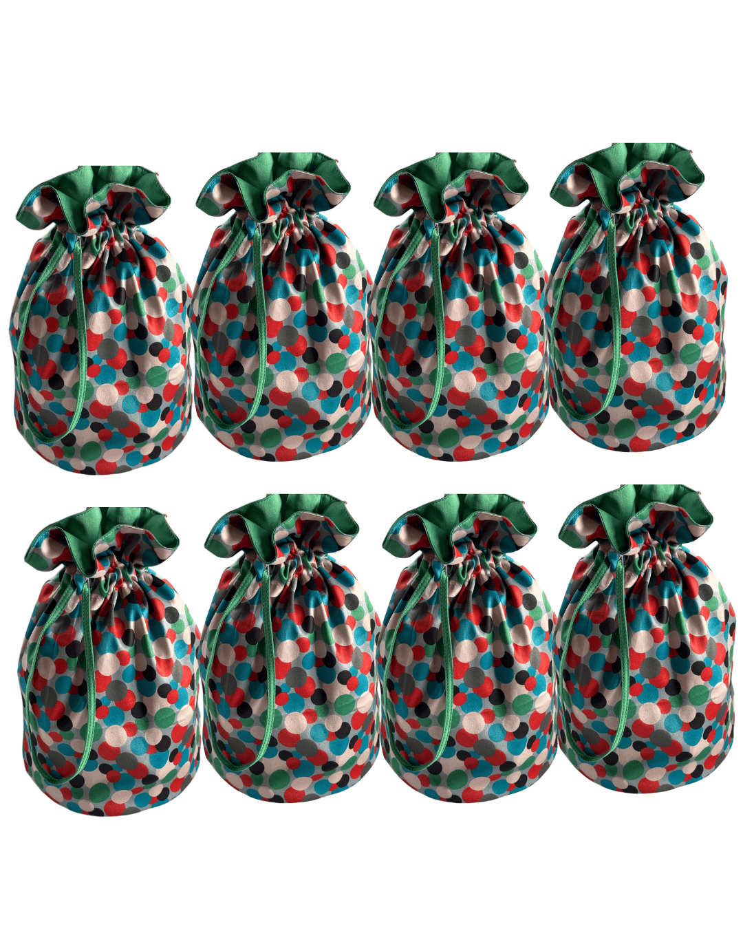 Medium Reusable Fabric Gift Bag | Polka Dots
