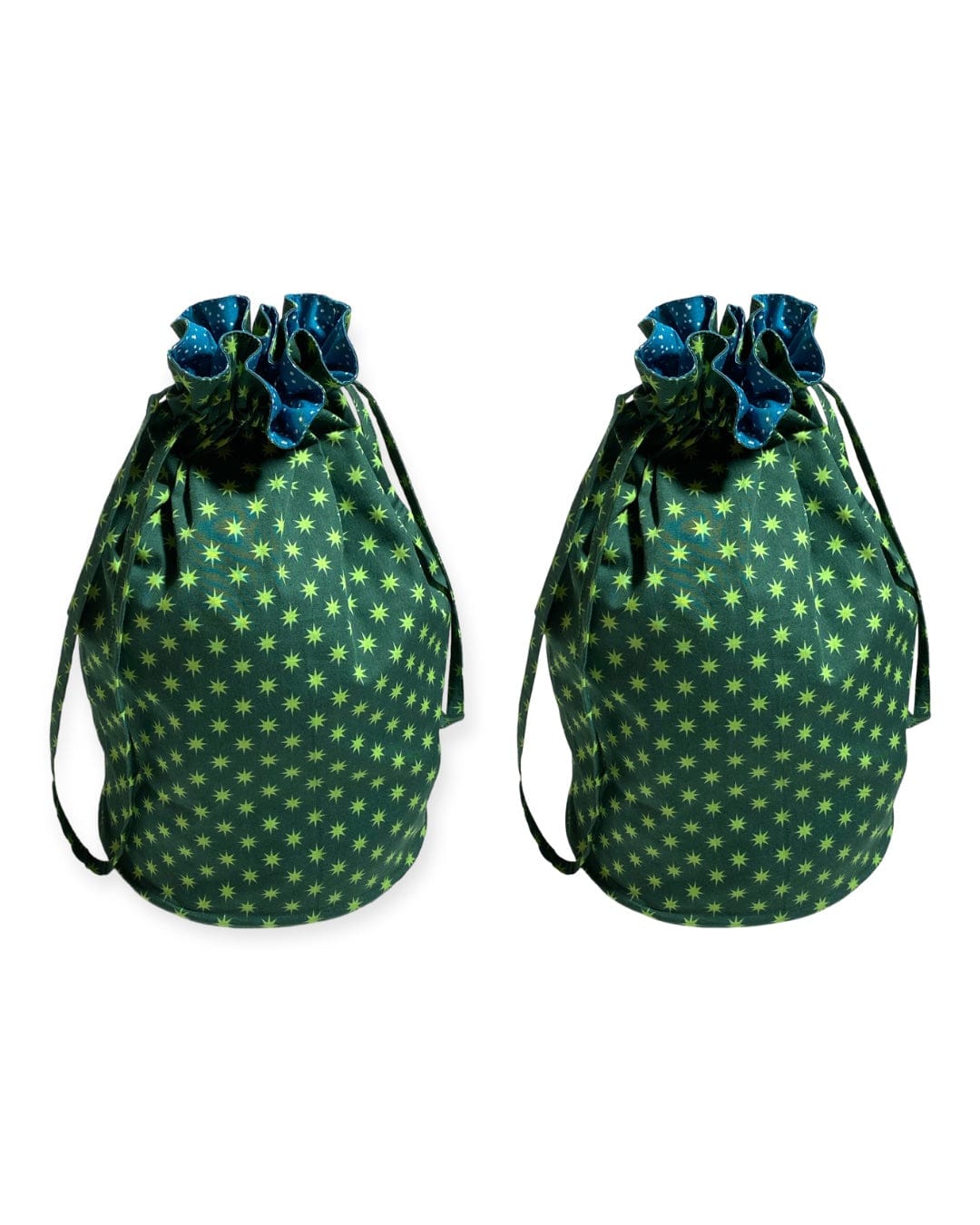 Medium Reusable Fabric Gift Bag | Stars and Snow