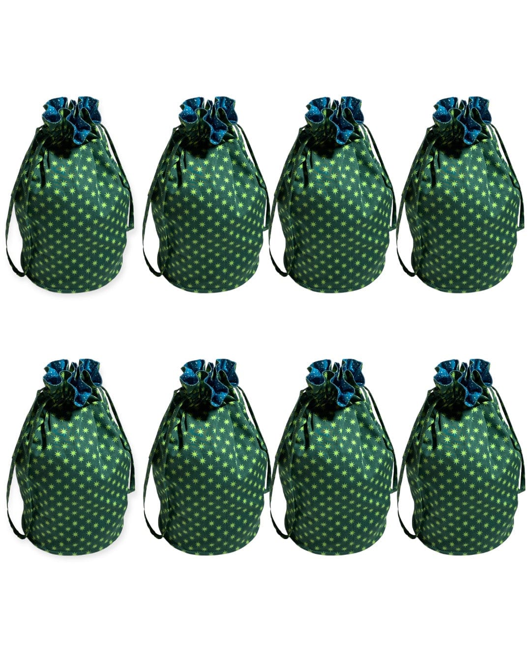 Medium Reusable Fabric Gift Bag | Stars and Snow