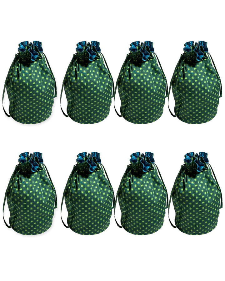 Medium Reusable Fabric Gift Bag | Stars and Snow