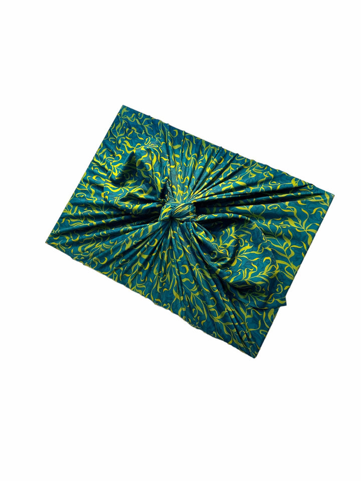 Kelp/Waves 28" Large Reusable Cloth Gift Wrap