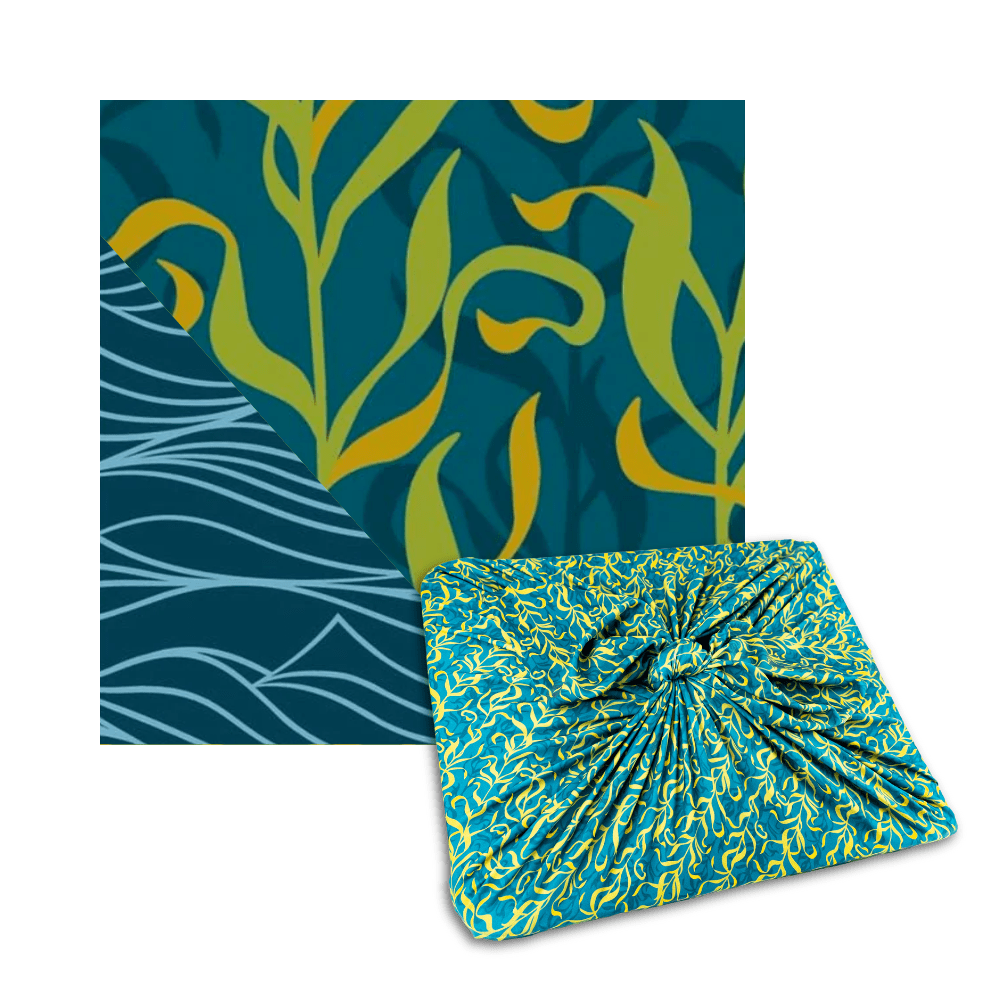 Petit enveloppement de varech/vagues