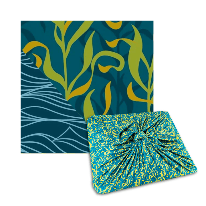 Petit enveloppement de varech/vagues