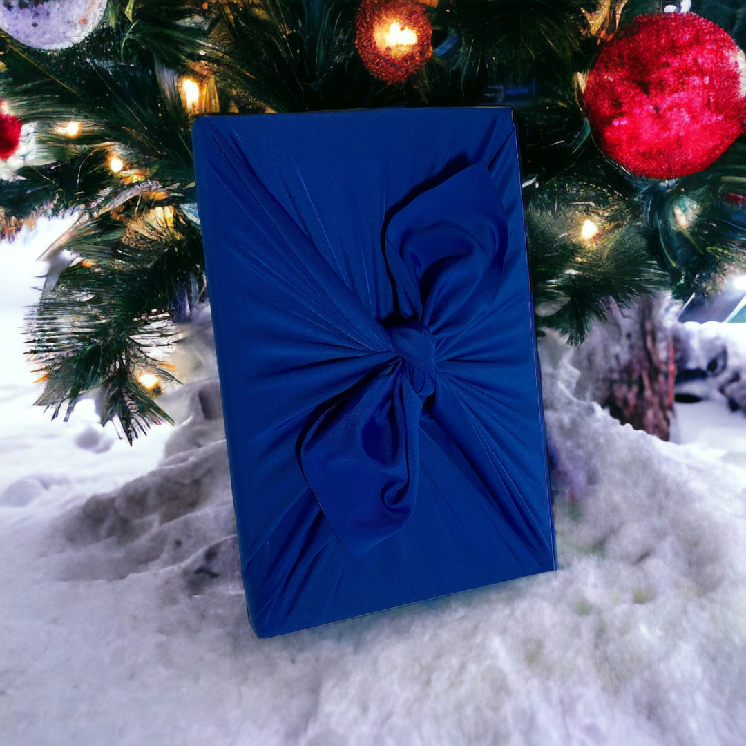 Small Reusable Cloth Furoshiki Gift Wrap | Deep Blue
