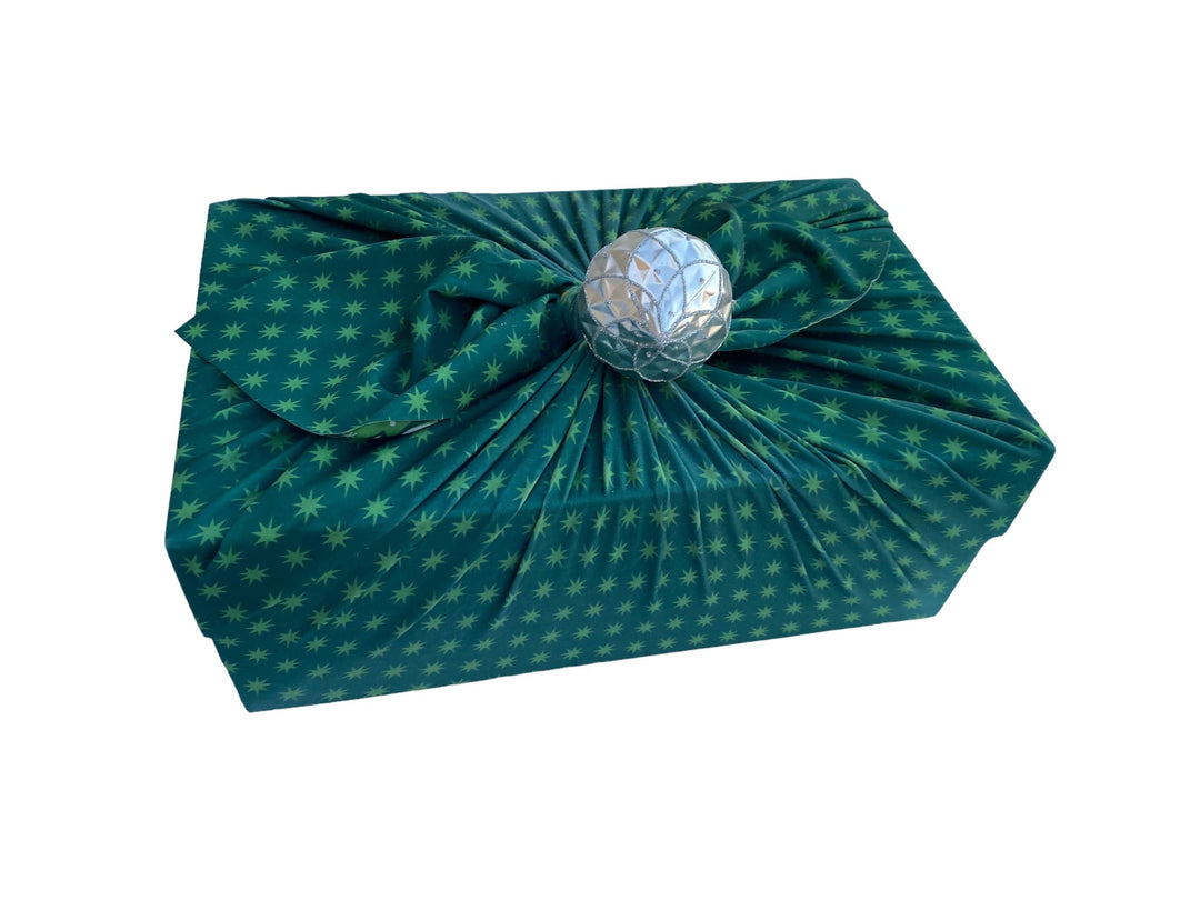 Large Reusable Cloth Furoshiki Gift Wrap | Christmas Trees & Stars