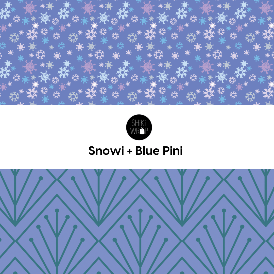 Snowi/Blue Pini Large Reversible 28" Wrap